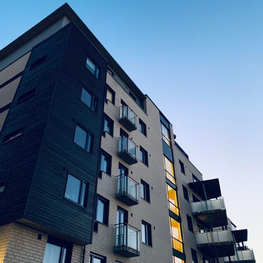 low angle photo of high rise apartment building