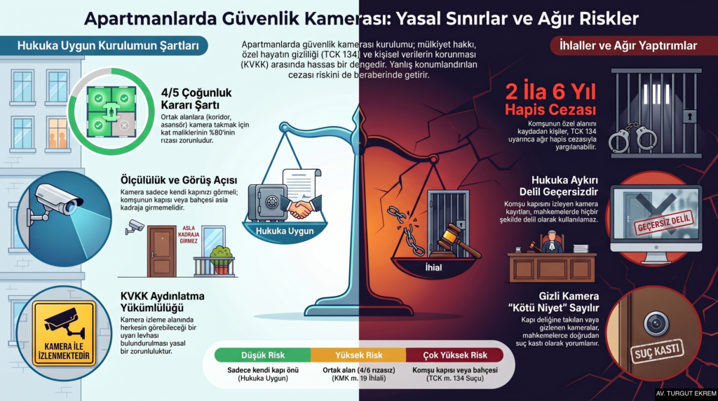 APARTMANDA GÜVENLİK KAMERASI TAKMAK