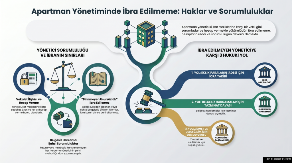 APARTMAN YÖNETİCİSİNİN İBRA EDİLMEMESİ
