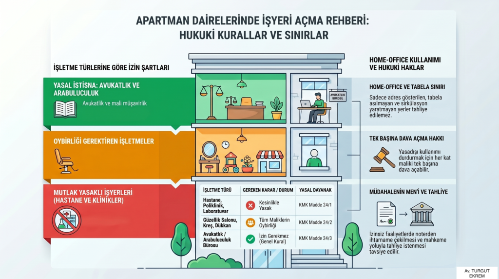 Tapuda Mesken Olan Yerin İşyeri Olarak Kullanılması